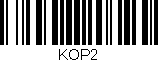 Código de barras (EAN, GTIN, SKU, ISBN): 'KOP2'