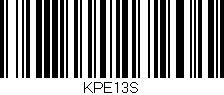 Código de barras (EAN, GTIN, SKU, ISBN): 'KPE13S'