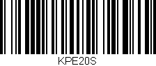 Código de barras (EAN, GTIN, SKU, ISBN): 'KPE20S'