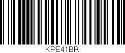 Código de barras (EAN, GTIN, SKU, ISBN): 'KPE41BR'