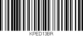 Código de barras (EAN, GTIN, SKU, ISBN): 'KPED13BR'