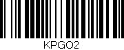 Código de barras (EAN, GTIN, SKU, ISBN): 'KPGO2'