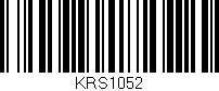 Código de barras (EAN, GTIN, SKU, ISBN): 'KRS1052'