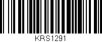 Código de barras (EAN, GTIN, SKU, ISBN): 'KRS1291'