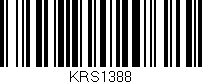 Código de barras (EAN, GTIN, SKU, ISBN): 'KRS1388'