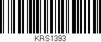 Código de barras (EAN, GTIN, SKU, ISBN): 'KRS1393'