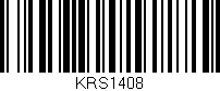 Código de barras (EAN, GTIN, SKU, ISBN): 'KRS1408'