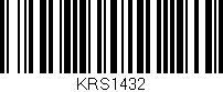Código de barras (EAN, GTIN, SKU, ISBN): 'KRS1432'