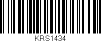 Código de barras (EAN, GTIN, SKU, ISBN): 'KRS1434'