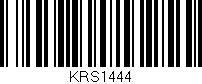 Código de barras (EAN, GTIN, SKU, ISBN): 'KRS1444'
