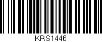 Código de barras (EAN, GTIN, SKU, ISBN): 'KRS1446'