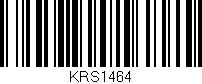 Código de barras (EAN, GTIN, SKU, ISBN): 'KRS1464'