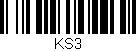 Código de barras (EAN, GTIN, SKU, ISBN): 'KS3'