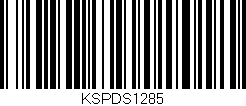 Código de barras (EAN, GTIN, SKU, ISBN): 'KSPDS1285'