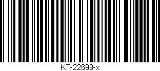 Código de barras (EAN, GTIN, SKU, ISBN): 'KT-22698-x'