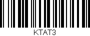 Código de barras (EAN, GTIN, SKU, ISBN): 'KTAT3'