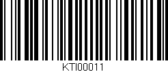 Código de barras (EAN, GTIN, SKU, ISBN): 'KTI00011'