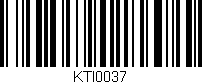 Código de barras (EAN, GTIN, SKU, ISBN): 'KTI0037'