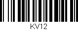 Código de barras (EAN, GTIN, SKU, ISBN): 'KV12'