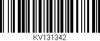 Código de barras (EAN, GTIN, SKU, ISBN): 'KV131342'