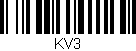 Código de barras (EAN, GTIN, SKU, ISBN): 'KV3'