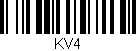 Código de barras (EAN, GTIN, SKU, ISBN): 'KV4'