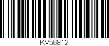 Código de barras (EAN, GTIN, SKU, ISBN): 'KV56812'