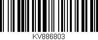 Código de barras (EAN, GTIN, SKU, ISBN): 'KV886803'