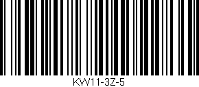 Código de barras (EAN, GTIN, SKU, ISBN): 'KW11-3Z-5'