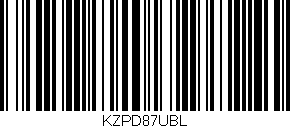 Código de barras (EAN, GTIN, SKU, ISBN): 'KZPD87UBL'