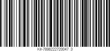 Código de barras (EAN, GTIN, SKU, ISBN): 'Kit-7896222720047_3'