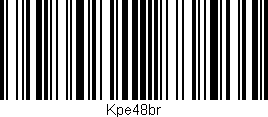 Código de barras (EAN, GTIN, SKU, ISBN): 'Kpe48br'