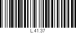 Código de barras (EAN, GTIN, SKU, ISBN): 'L.41.37'