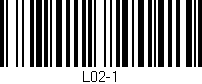 Código de barras (EAN, GTIN, SKU, ISBN): 'L02-1'