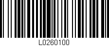 Código de barras (EAN, GTIN, SKU, ISBN): 'L0260100'