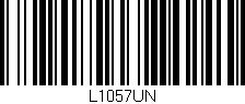 Código de barras (EAN, GTIN, SKU, ISBN): 'L1057UN'