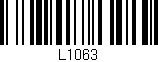Código de barras (EAN, GTIN, SKU, ISBN): 'L1063'