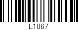 Código de barras (EAN, GTIN, SKU, ISBN): 'L1067'
