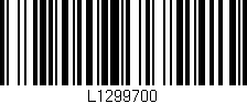 Código de barras (EAN, GTIN, SKU, ISBN): 'L1299700'