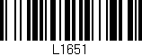 Código de barras (EAN, GTIN, SKU, ISBN): 'L1651'