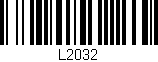 Código de barras (EAN, GTIN, SKU, ISBN): 'L2032'