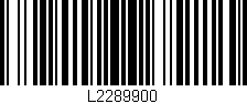 Código de barras (EAN, GTIN, SKU, ISBN): 'L2289900'