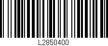 Código de barras (EAN, GTIN, SKU, ISBN): 'L2850400'