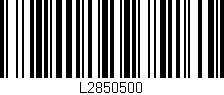 Código de barras (EAN, GTIN, SKU, ISBN): 'L2850500'