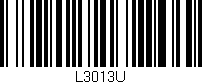 Código de barras (EAN, GTIN, SKU, ISBN): 'L3013U'