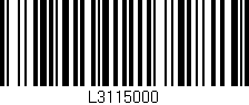 Código de barras (EAN, GTIN, SKU, ISBN): 'L3115000'