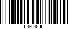 Código de barras (EAN, GTIN, SKU, ISBN): 'L3698800'