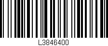 Código de barras (EAN, GTIN, SKU, ISBN): 'L3846400'