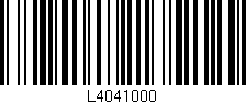 Código de barras (EAN, GTIN, SKU, ISBN): 'L4041000'