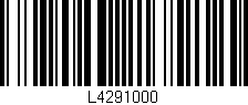 Código de barras (EAN, GTIN, SKU, ISBN): 'L4291000'